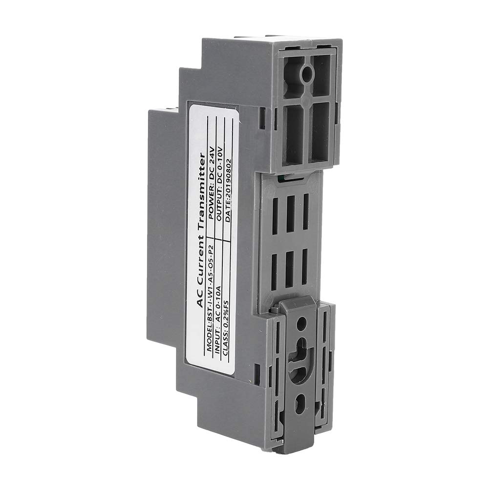 Stromsensor Wechselstrom 0-10A Eingang DC 0-10V Ausgang Typ K Stecker DIN 35mm Schiene Grau für industrielle Strommessung und Überwachung
