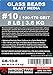 #10 Glass Beads - 8 lb or 3.6 kg - Blasting Abrasive Media (Extra Fine) 100-170 Mesh or Grit - Spec No 10 for Blast Cabinets Or Sand Blasting Guns - Small Beads for Cleaning and Finishing