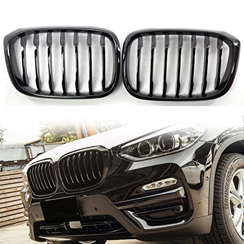 Grille de calandre avant noir brillant pour BMW X3 G01 et X4 G02 phase 1
