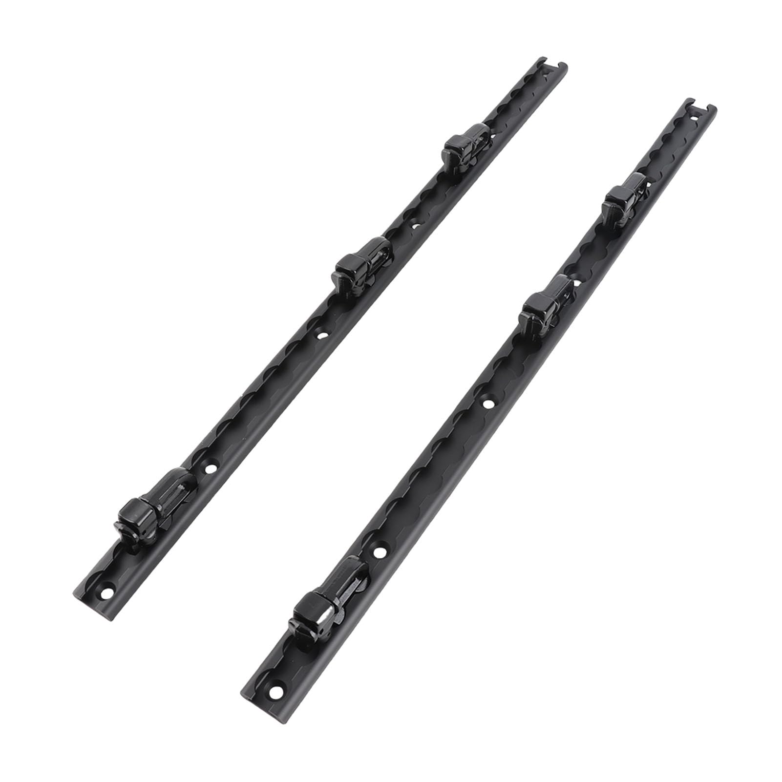 CHICIRIS L-Schienen-Zurrsystem, 4er-Pack Aluminiumschienen mit 8 Stahlringbeschlägen für LKWs, Anhänger, Pickups, Ladungssicherung