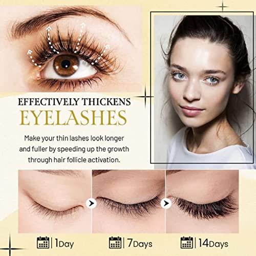 100% Vegan Eyelash Growth Enhancer, Vegan Eyelash Growth Enhancer, Eyelash Volumizing Growth Serum, Boosts Natural Lash Growth For Thicker (1Pc) #TOP1