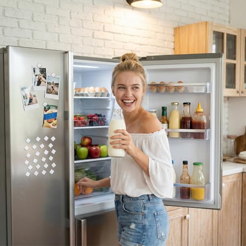 Imanes de vidrio blanco para refrigerador, 24 piezas miniatura 5