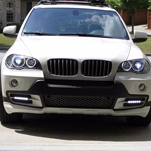 BATLAM 2 Peças Car Led Luz De Condução Diurna Drl 12v Da Luz De Condução Para BMW X5 E70 2007 2008 2