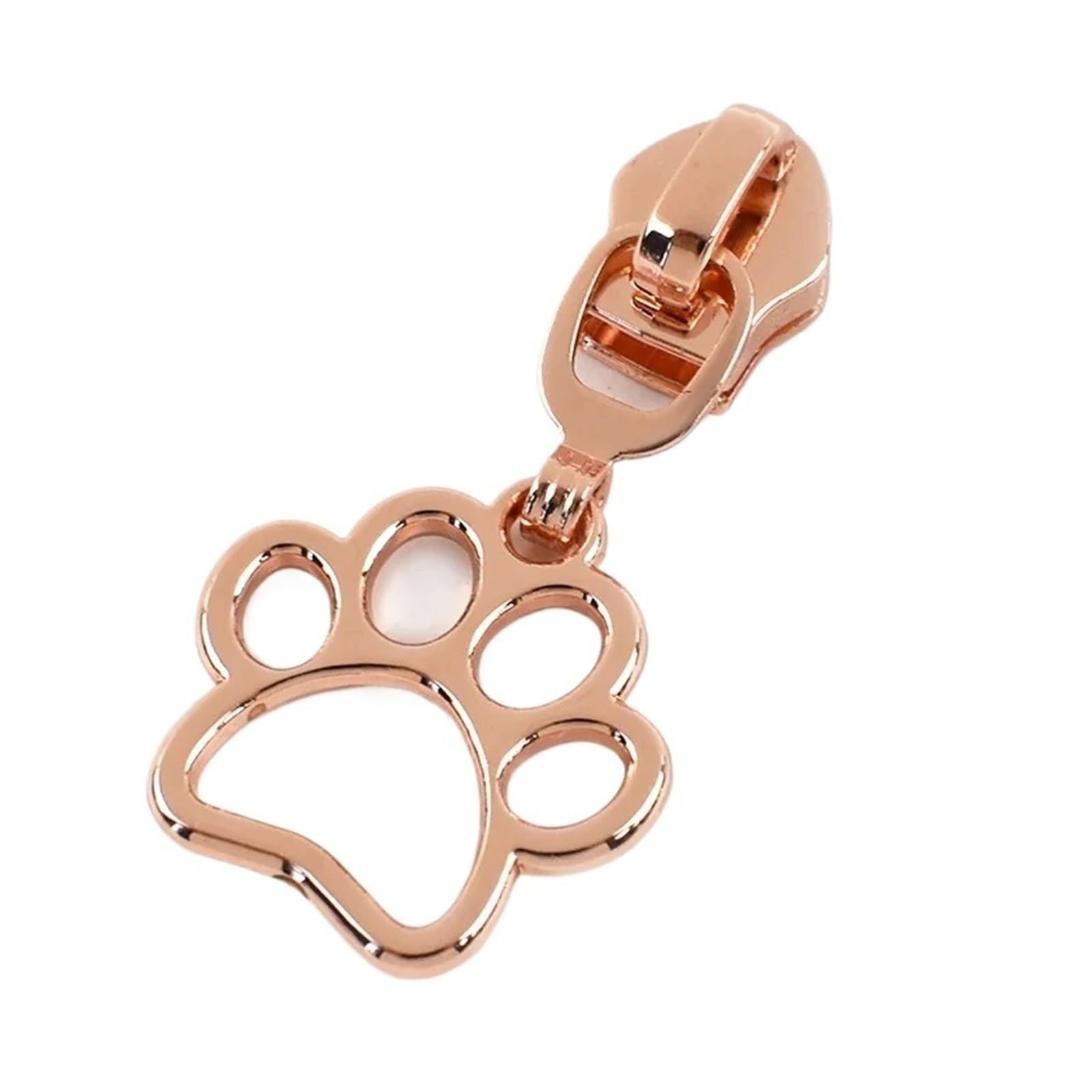 10 Cursori for Cerniere 5# for Borse for Indumenti Con In Nylon, Sostituiscono I Kit Di Riparazione Della Testa Dell'estrattore Accessori Hardware Fai Da Te(XP069-RoseGold)
