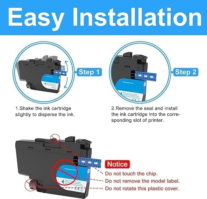 Miniatura 3 de LCL Cartucho de tinta compatible con pigmento de repuesto para Brother LC3035 XXL LC3035XXL LC3035BK LC3035C LC3035M LC3035Y MFC-J995DW MFC-J995DW