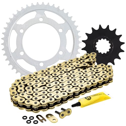 NICHE Drive Sprocket Chain Combo for Yamaha MT-09 FZ09 XSR900 Front 16 Rear 45 Tooth 525VM-X X-Ring 110 Links
