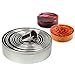 Produktbild Ausstechformen rund 12er Set in MetalldoseAusstecher Kreis Set 12 Stück Runde Metallschneider für Kekse, Gebäck, Donuts