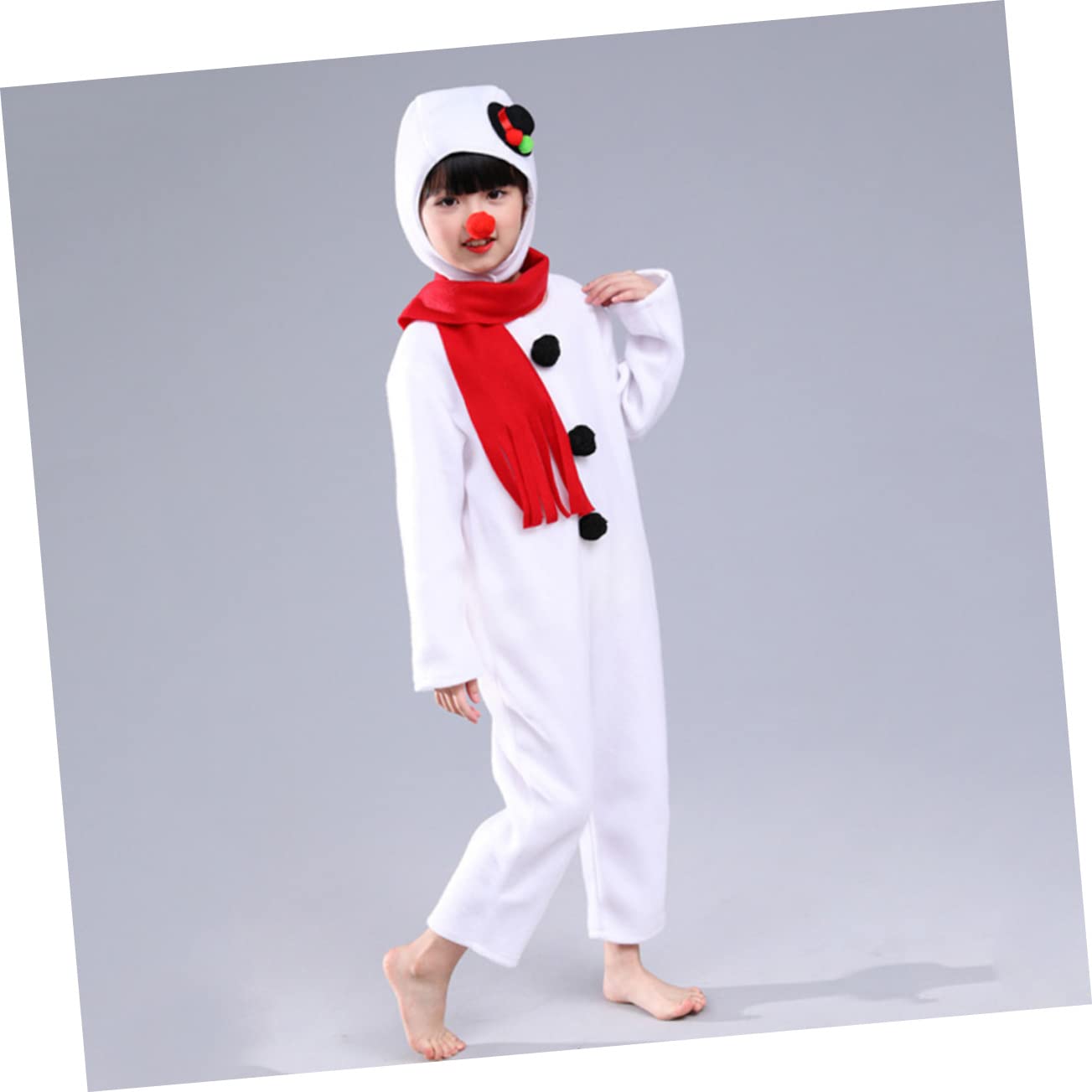 Costumi Pigiama Para Niños Vestito Bambini Pupazzo Di Neve Costume Pupazzo Di Neve Costume Kit Bambini Costume Di Natale Bianco Bambini Costume Set Festival Costume Set Pupazzo Di