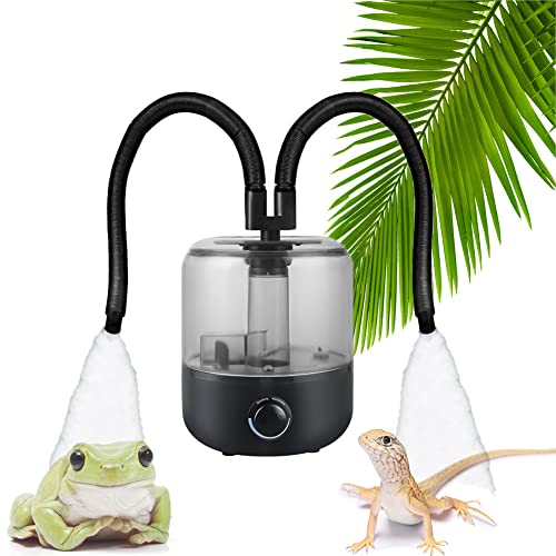 Humidificateur Reptile,Reptile brumisateur intelligent avec minuterie, humidificateur automatique Reptile pour pulvérisation de plantes de forêt tropicale,...
