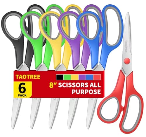 Scissors Bulk Set of 6-Pack, Taotree...