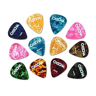 CASCHA Set de 12 médiators, plectre pour guitare acoustique, guitare électrique, ukulélé, basse, médiators pour guitare… - Les Beatles, Paul McCartney, John Lennon, RIngo Starr, George Harrison