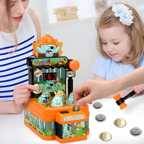 Hammerspiel,Klopfspiel,Mausefallenspiel,Elektronisches Mini-Arcade-Spielzeug,MüNzspiel Mit 2 HäMmern,Interaktives Spiel,Spielzeug FüR Jungen,FüR Kleinkinder,Kinder,MäDchen Und Jungen Von 3–6 Jahren