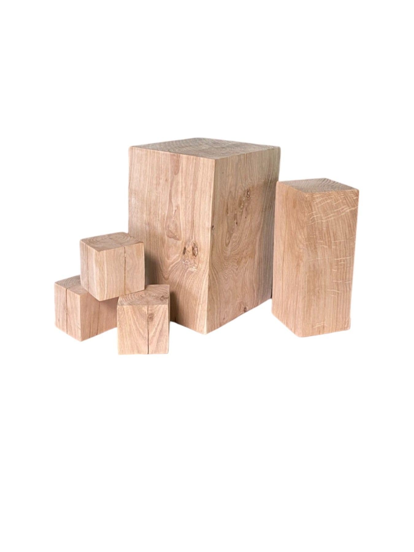 Blocs De Chêne, Blocs De Bois De Chêne Massif 10x10x...cm