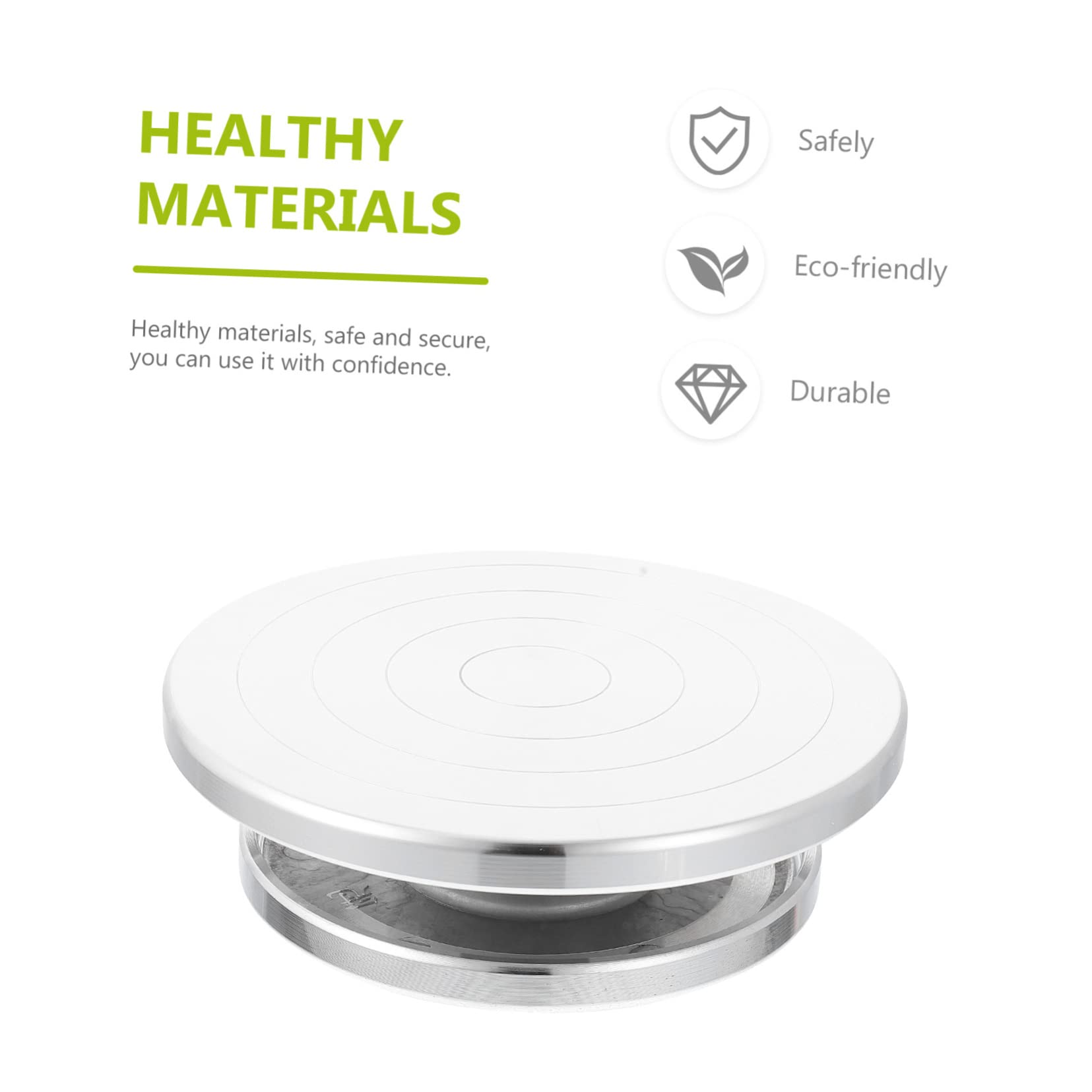 Operitacx Plato Giratorio de Aleación de Aluminio para Cerámica, Herramienta Práctica y Conveniente para Hacer Manualidades Arcilla en Artesanía