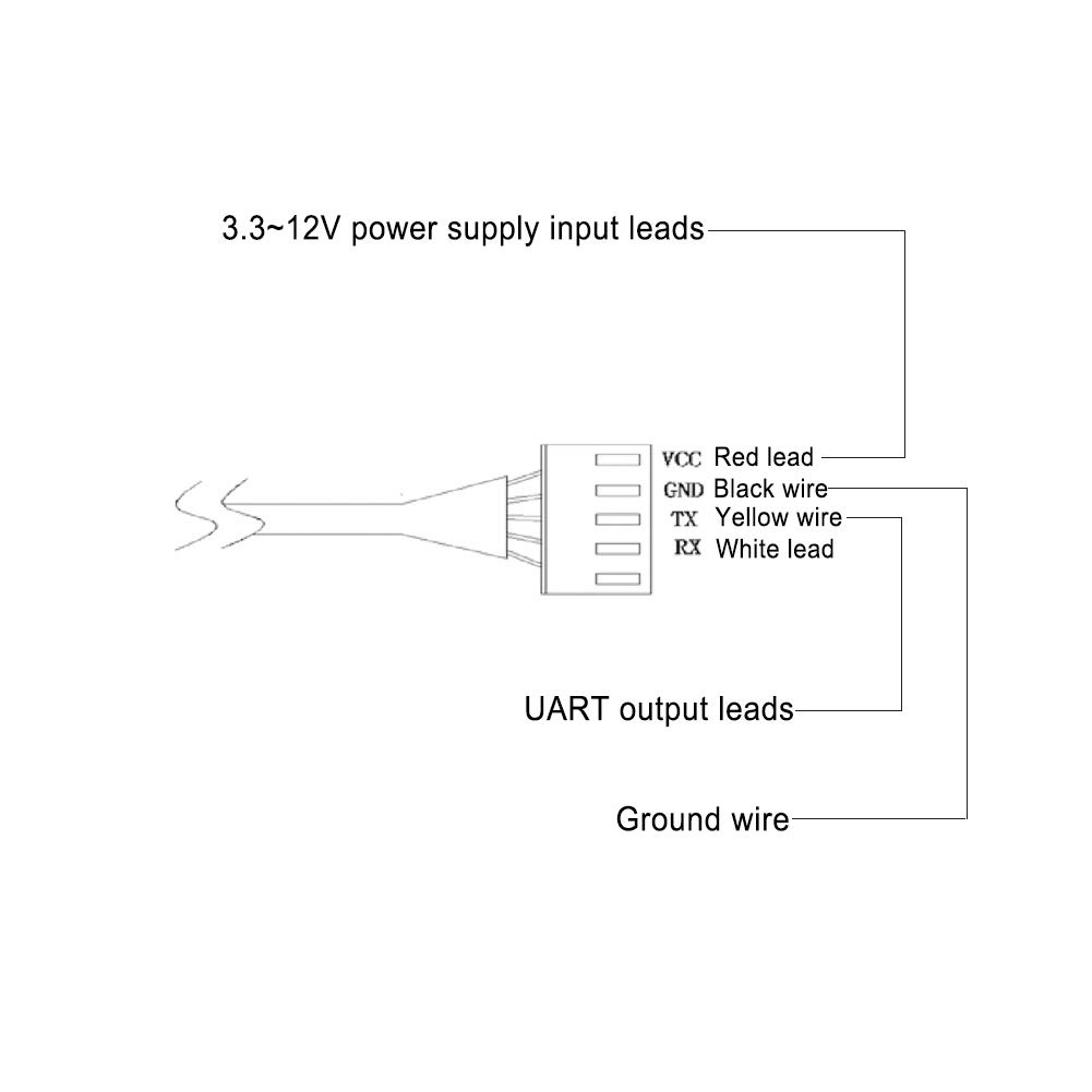Capteur de Niveau de Liquide à Ultrasons Détection de Liquide sans Port Série UART 3.3~12V Capteur de Niveau de Liquide XKC-DS1603L.V1