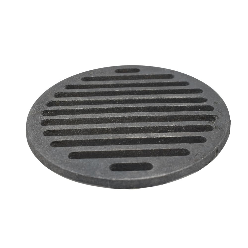 SEZAM Diámetro de 21 cm de diámetro, rejilla de hierro fundido, rejilla redonda, rejilla para cenizas, rejilla de hierro fundido de diferentes diámetros, rejilla para chimenea, rejilla para estufa,