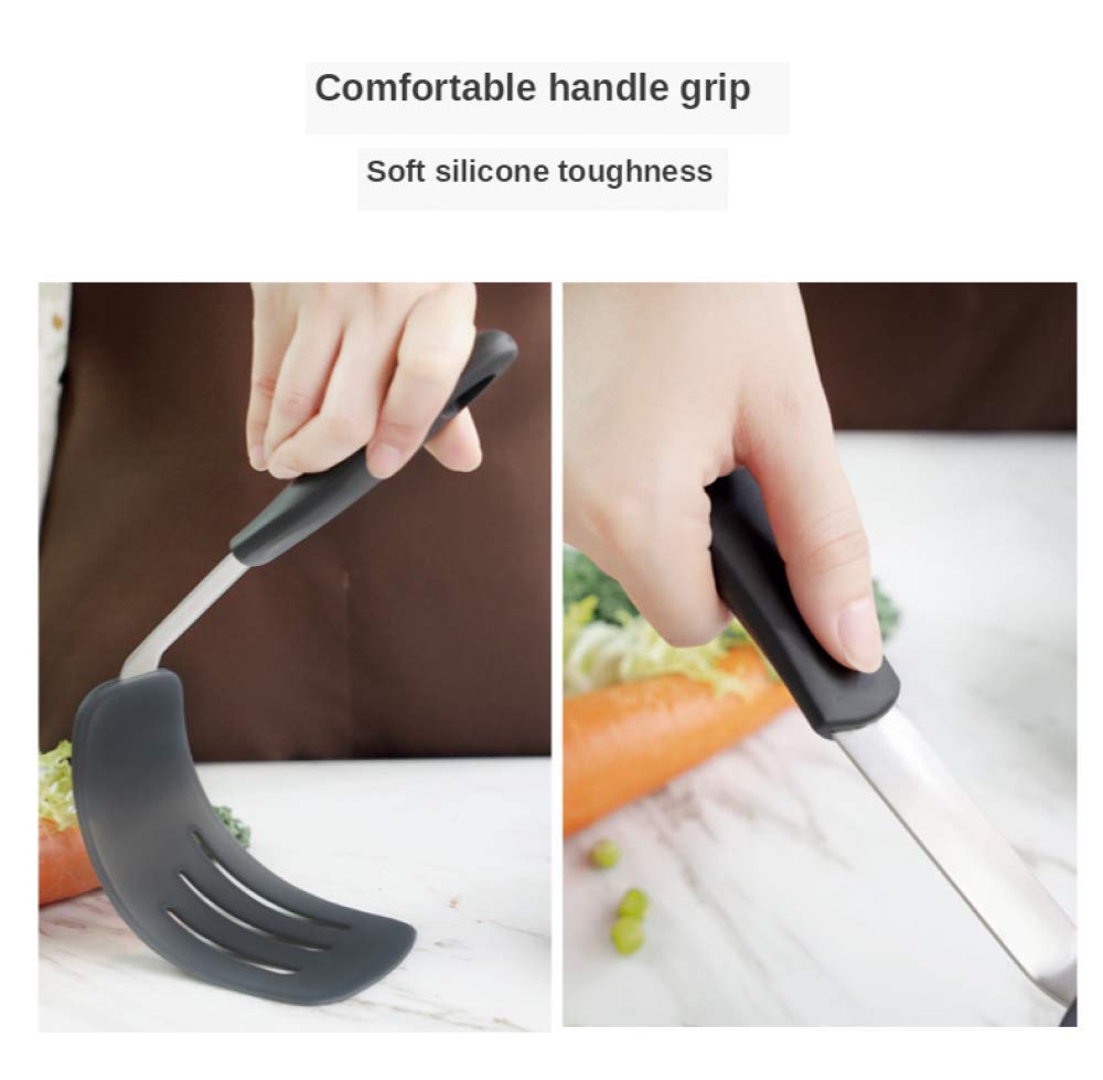 Spatola da cucina, 7 pezzi set di utensili da cucina in silicone utensili da cucina cucchiaio da cucina antiaderente spatola in silicone set di spatole per crema per torta