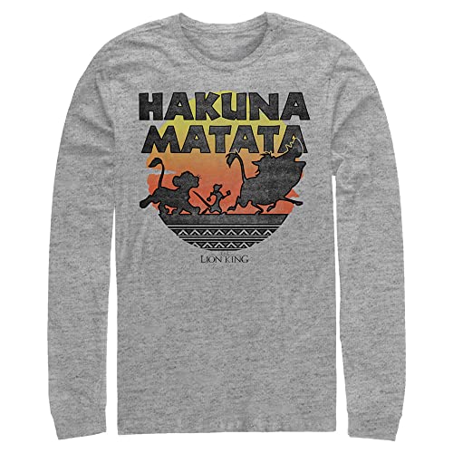T-shirt à manches longues Roi Lion pour homme - Coton Hakuna Matata