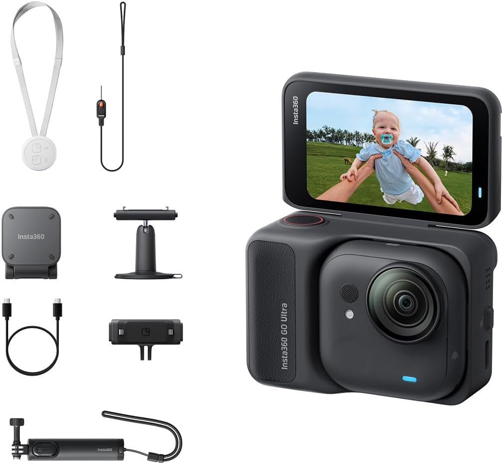 Insta360 GO Ultra 4K Action Camera Creator Bundle - Midnight Black