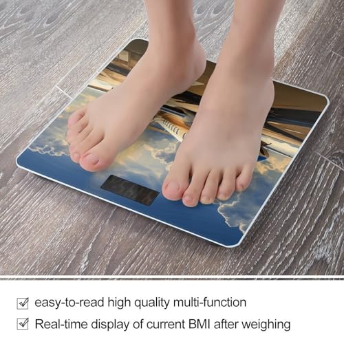 Báscula de baño digital de vidrio templado resistente miniatura 5
