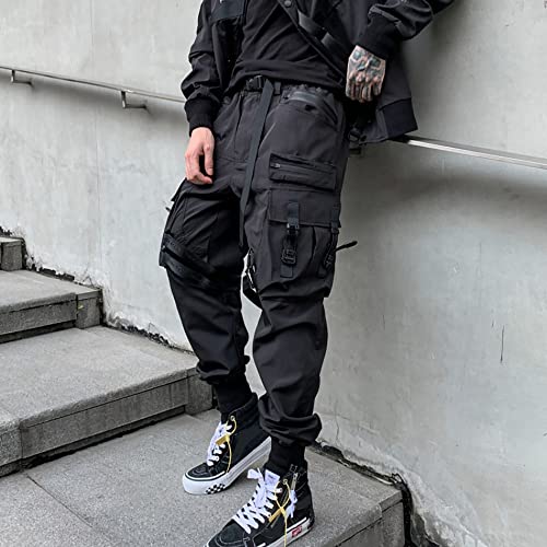 Functional Cargo Pants For Men Cyberpunk Goth Pants Men Techwear Japanese Pants Men Tripp Street Wear Pants4