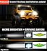 Aukmak 7 inch LED Headlights RGB Halo Ring 7” Round Multicolor DRL APP Remote Control for Jeep Wrangler JK LJ CJ Sahara Sport Rubicon Headlamp 1997~2017