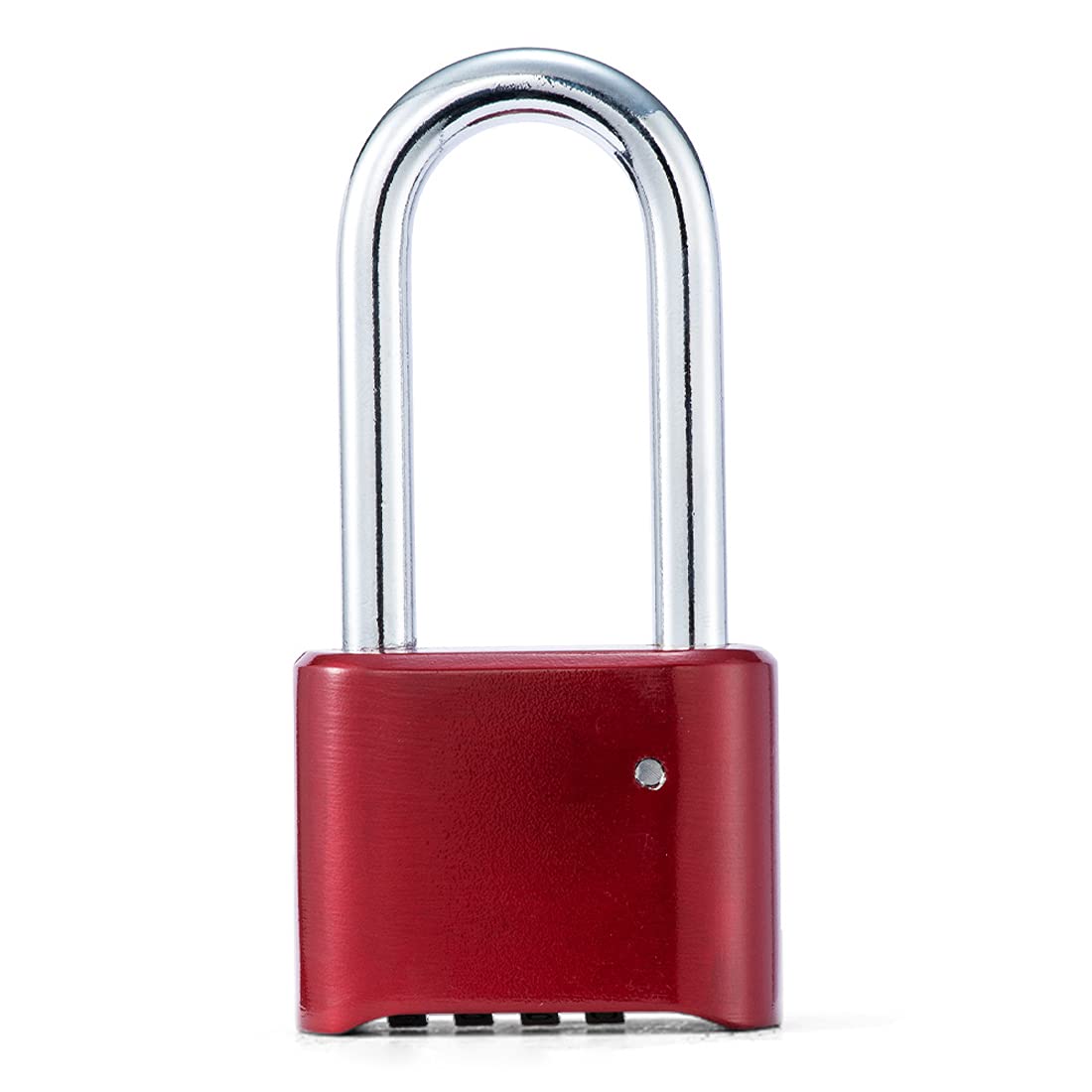 ZPLIUST Combination Lock 4 Digit Heavy Duty Outdoor Waterproof Padlock for School, Gate, Fence, Gym Locker, Hasp Storage (Red 1 Pack)
