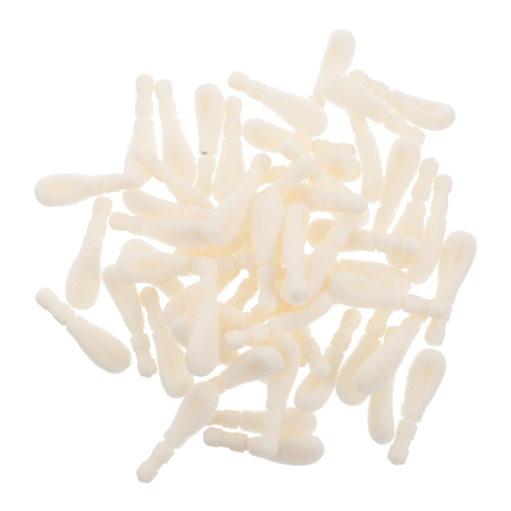 minkissy Makeup Brush Replacement Head Lip Glaze Brush Head 50 Pcs Large Cotton Tip Ideal for Travel