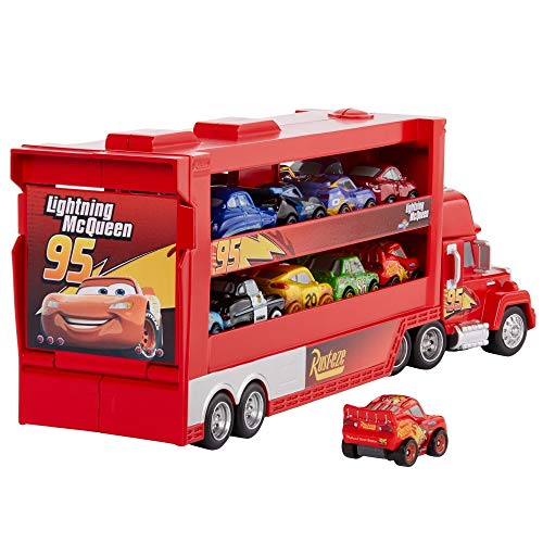 Disney Pixar Cars Mack Mini Racers Hauler & Hot