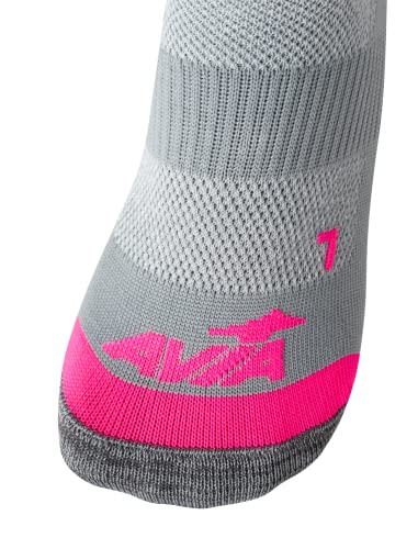 Avia Women’s Socks – Half Cushion Mesh No Show Socks (6 Pack), Size 4-9, Grey/White #TOP3