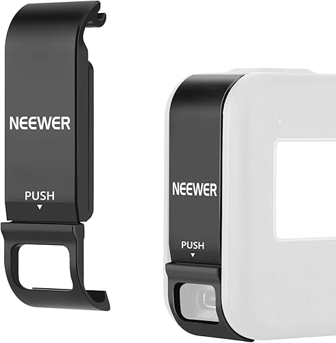 Neewer Cubierta de batería extraíble tipo C, adaptador de puerto de carga de aleación de aluminio compatible con GoPro Hero 8 negro  ST18