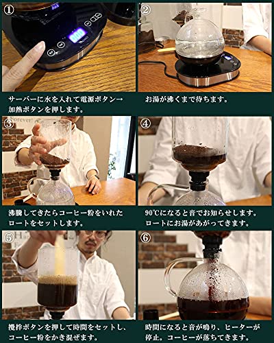 Amazon | THANKO 火を使わない電気式サイフォンコーヒーメーカー