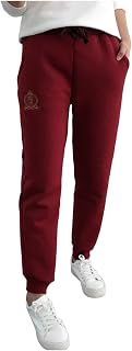 Trousers Women's Lined Winter Warm Jogging Bottoms Thermal Trousers Sherpa Lining Sweatpants Lined Sports Trousers Fleece Leisure Trousers with Pockets Drawstring Thermal Sweatpants House Trousers