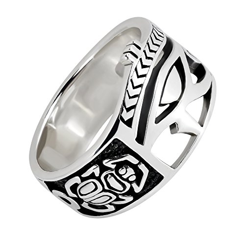Aeravida Egyptian Eye Of Horus Ankh Cross .925 Sterling Silver Ring | Classic Wedding Rings For Women | Gothic Comfort Fit Silver Rings For Women | Couple Unisex Ring | Sterling Silver Rings Sizes (6) #TOP2