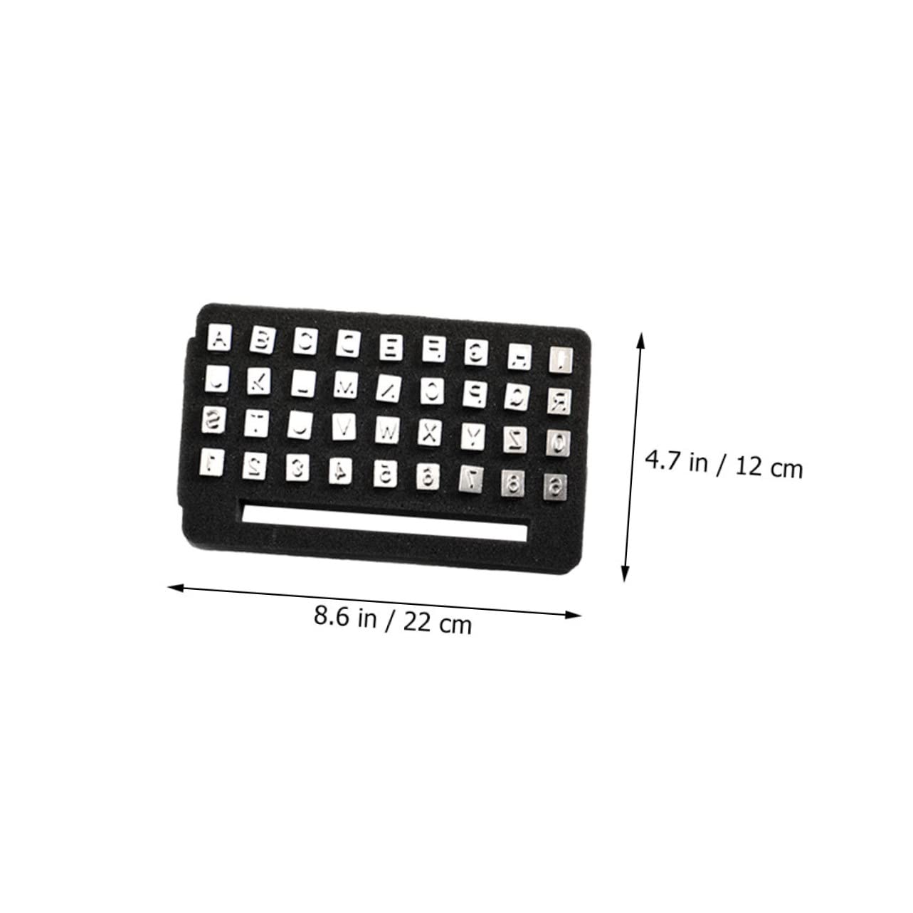 IWOWHERO 1 Set Leather Alphabet Stamping Punch Tool Durable DIY Craft Stamps for Leatherwork Easy to Use Fine Workmanship Letters for Leather Pros and Amateurs