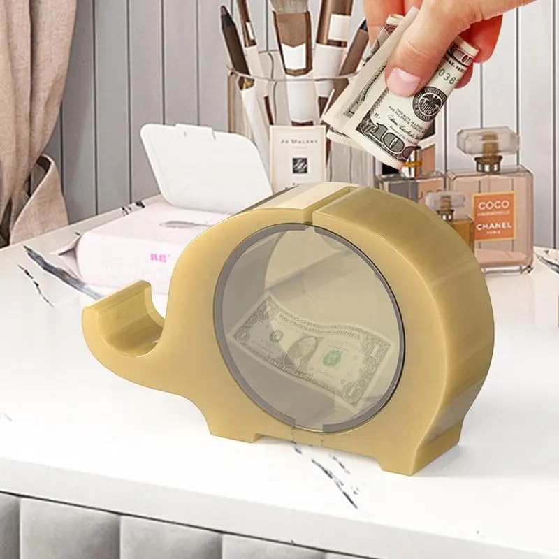 EnaMeena Elephant-Shaped Money Bank Molds for Kids. Ideal for Epoxy Resin Casting, DIY Projects, and Handmade Gifts.