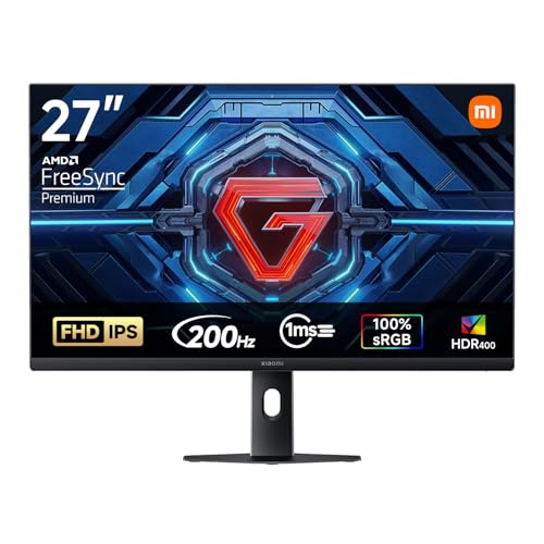 Miniatura 8 de XIAOMI G27i 2026 Monitor Gaming de 27 Pulgadas, 200Hz, 1ms GTG, FreeSync Premium, HDR400, Fast IPS, 100% sRGB, 95% DCI-P3,Certificación TÜV Low Blue Light (1920 x 1080/HDMI 2.0/DP 1.4)
