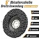 NuoDunco CSD Scheibe 125 Farbe Rost Winkelschleifer, 125mm Schwarz Reinigungsscheibe Entroster Scheibe Metall Edelstahl Stahl Grobreinigungsscheibe Grobschleifscheibe 5 Stück