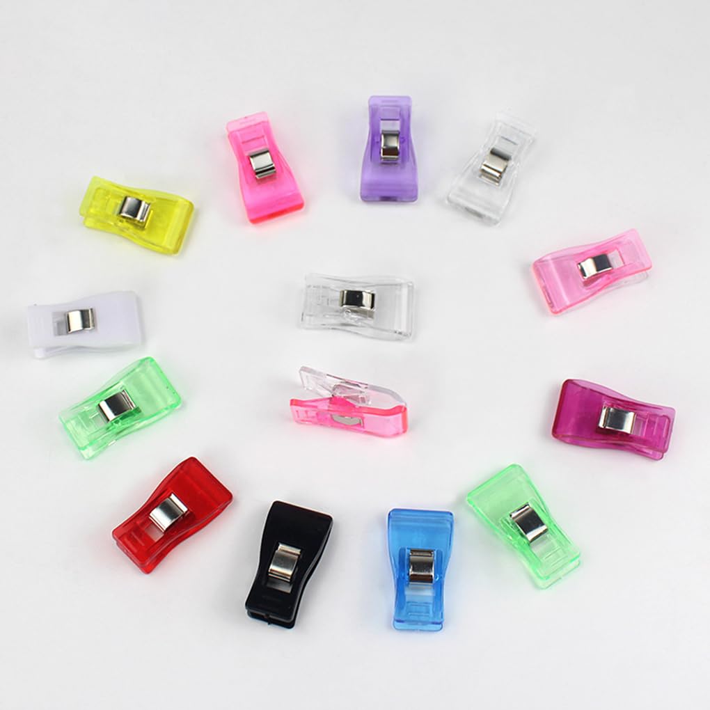 10 Set mit 32 x Multi-Clips für Kleidung – organisiert und ordentlich in jeder Einstellung, Wäscheklammern, ABS, feste Clips, Klemme, rutschfest, platzsparend, gemischte Farben
