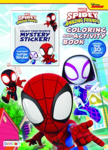 Marvel Spidey and His Amazing Friends 48 Page Coloring and Activity Book with Stickers