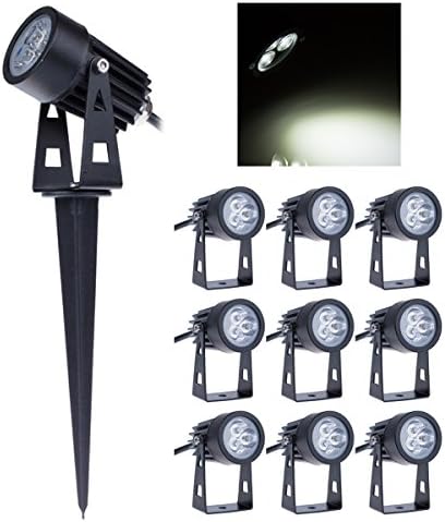 Aulyun LED Gartenspots Set – 10x 3W Außenstrahler Für Garten, Terrasse & Wege