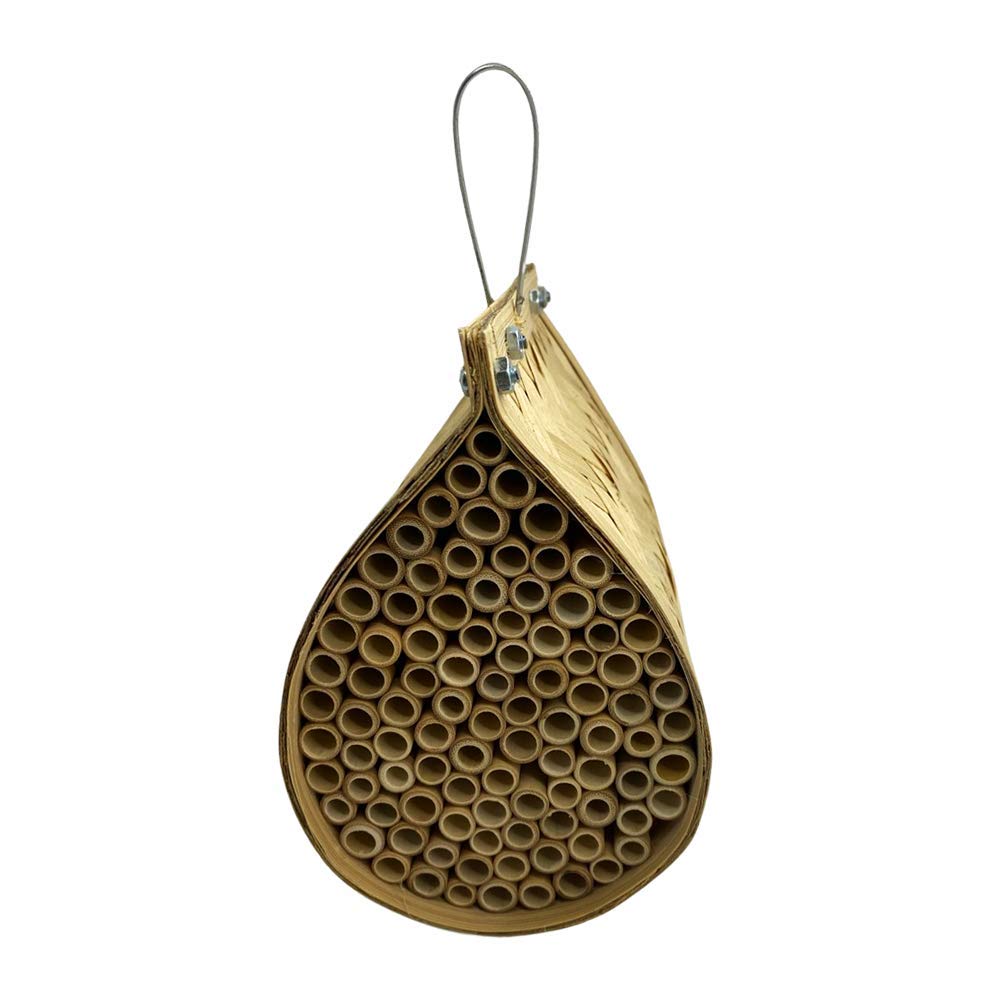 Vie Multicolor Naturals Bamboo Teardrop Bee House, 15X15x10cm, One Size