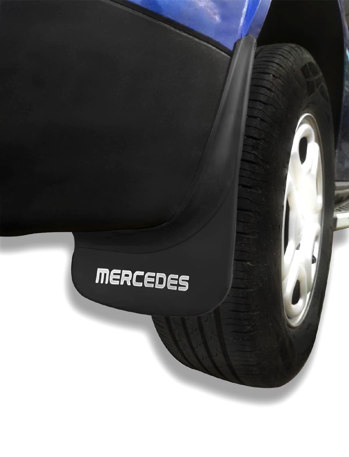MDAK Compatible avec Mercedes Jeu de Bavettes Garde-Boue Avant et Arrière de Voiture 4 Pcs Noir