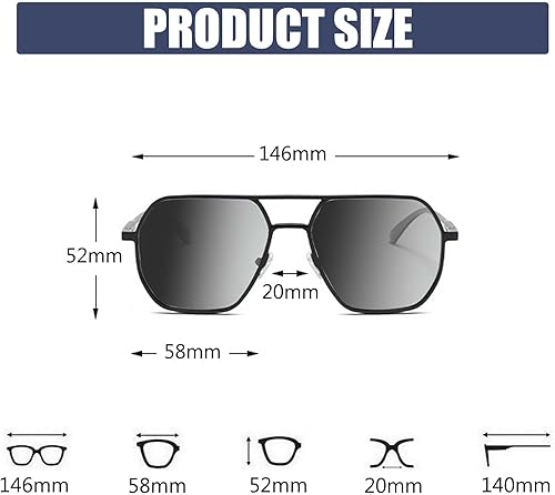 Miniatura 3 de Gafas de sol polarizadas para hombres y mujeres, deportivas, conducción, pesca, gafas de sol 100% protección UV400