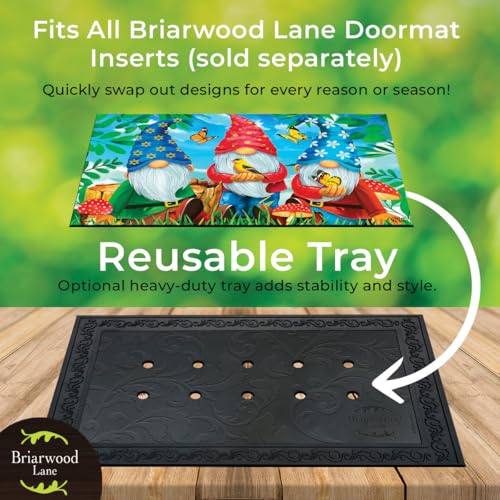 Briarwood-Lane-Outdoor-Rubber-Doormat-Tray-Floral-Design Briarwood Lane Outdoor Rubber Doormat Tray Floral Design