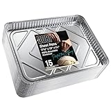 Aluminum Cookie Sheets (15 Pack) - Disposable Aluminum Foil Baking Sheet Pans. Perfect for Making...