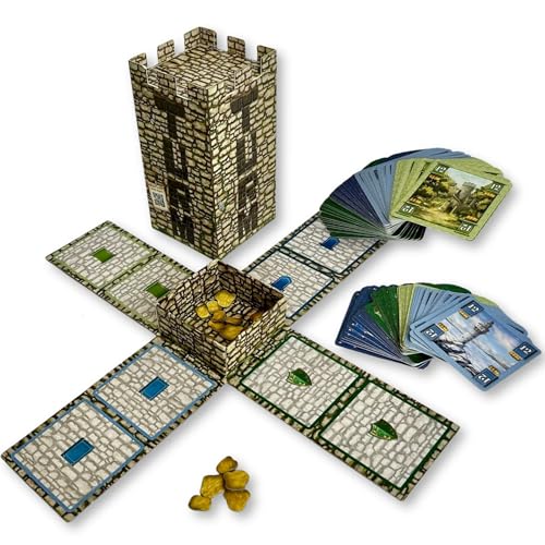 TURM - Das Duell | Strategisches Kartenspiel für 2 Spieler | Kooperativer Aufbau trifft taktisches Duell | Familienspiel ab 12 Jahren | 4560 Minuten | Gesellschaftsspiel Zwei Personen
