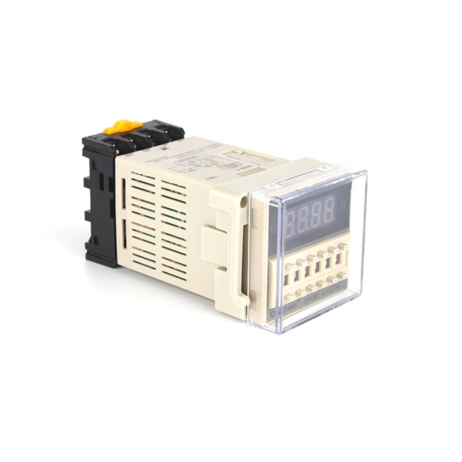 Interruptor de relé temporizador programable LED Digital DH48S-2Z 0,01 S-99H99M con Base de enchufe AC/DC 12V 24V 36V 110V 220V 380V temporizador de retardo(AC 24-240V)