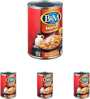 B&M Baked Beans, Real Maple Flavor, 16 Ounce (Pack of 4)