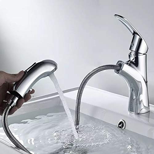 Grifo de lavabo de baño de latón macizo con acabado negro premium LWX 3